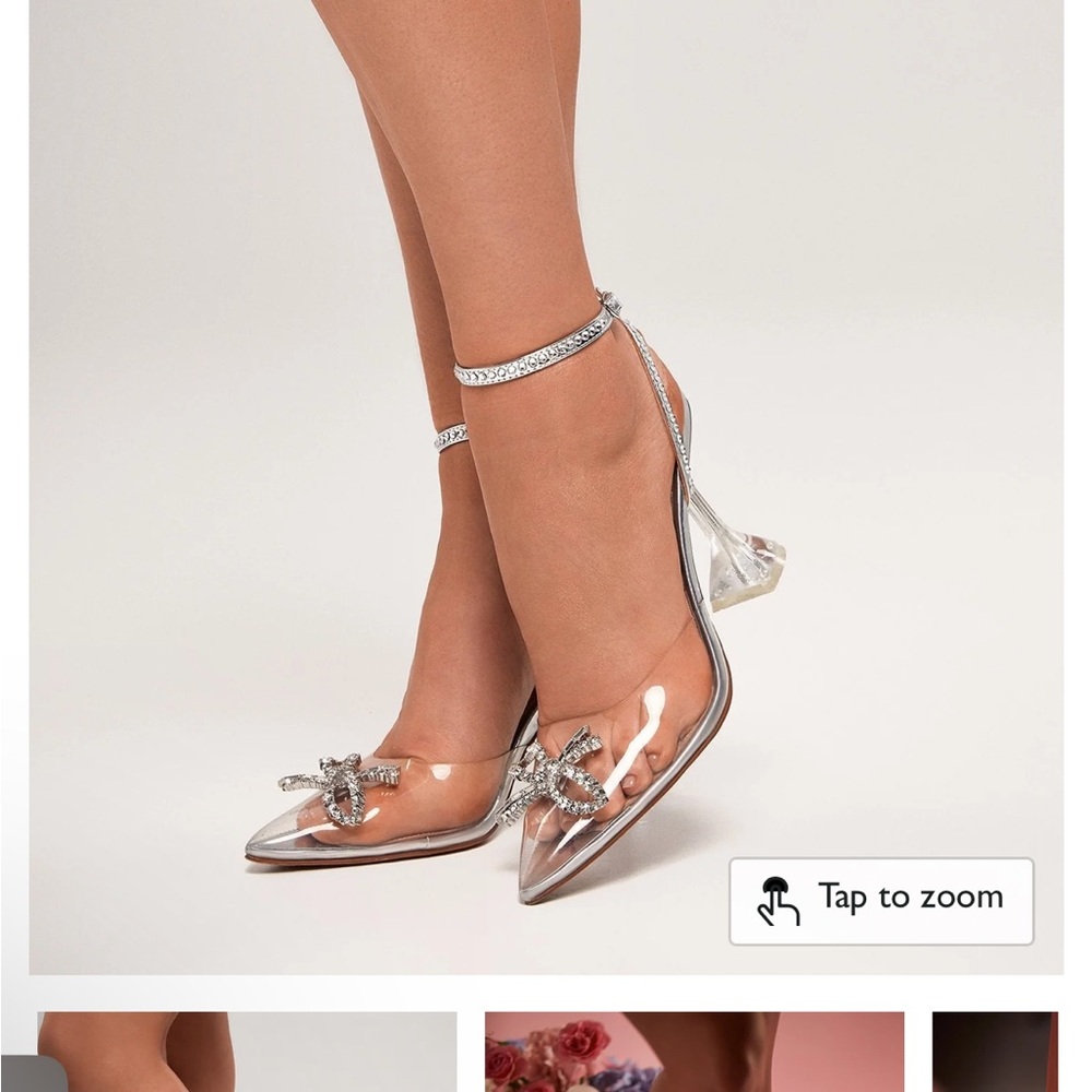 Clear heels